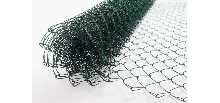 Сетка Рабица 1,0х10 м  с ПВХ покрытием ( зеленая ) производство РБ